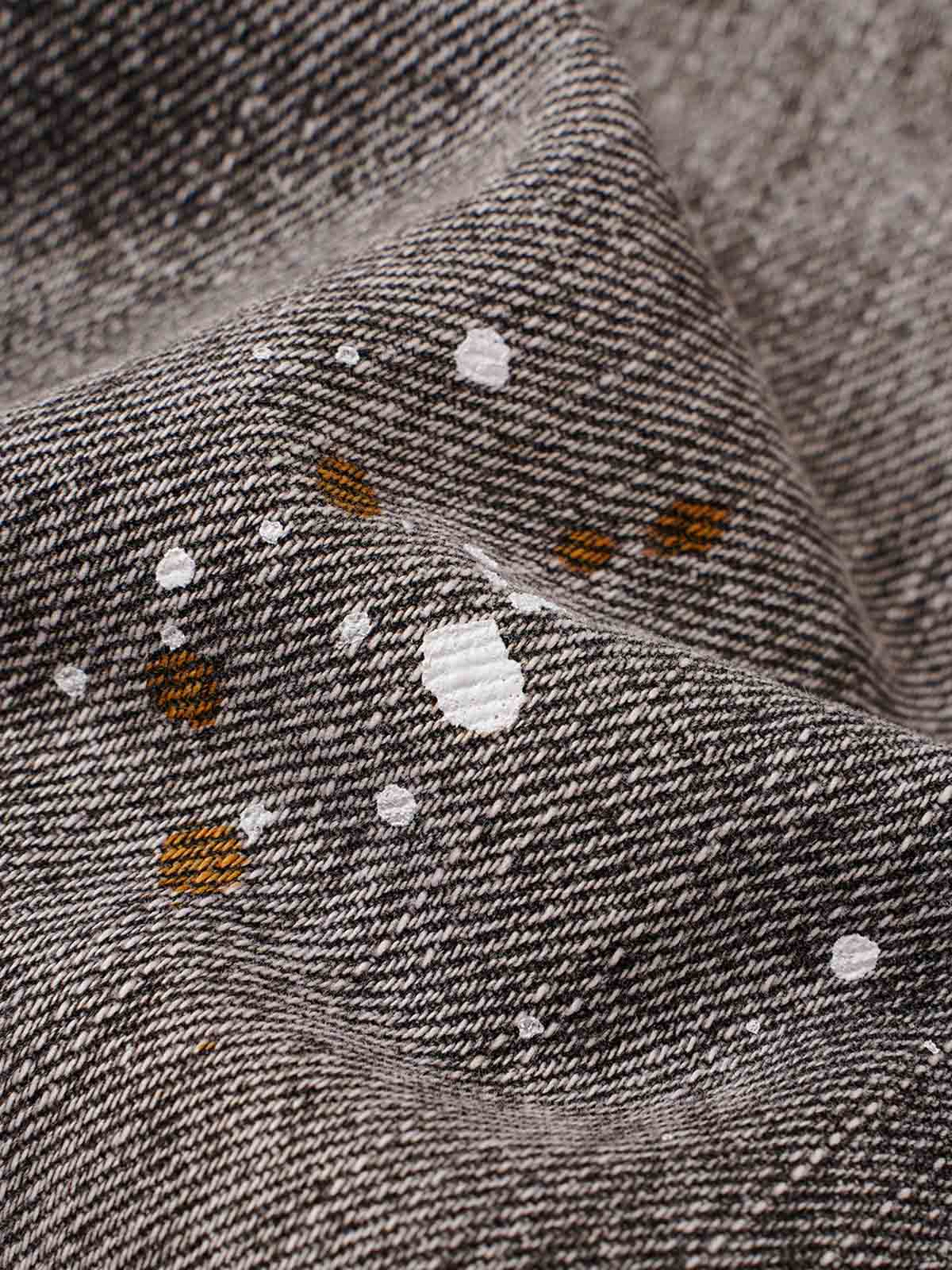 Whiskering Paint Splatter Bootcut Jeans
