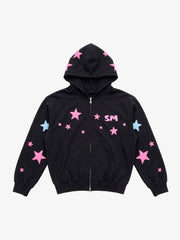 Star Foam Graphic Color Block Sweat Set
