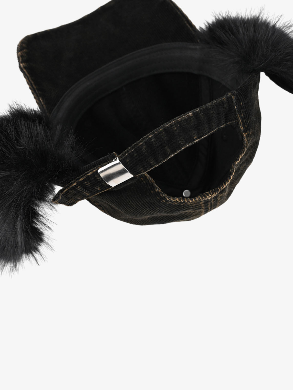 Street-style Retro Distressed Corduroy Duckbill Cap