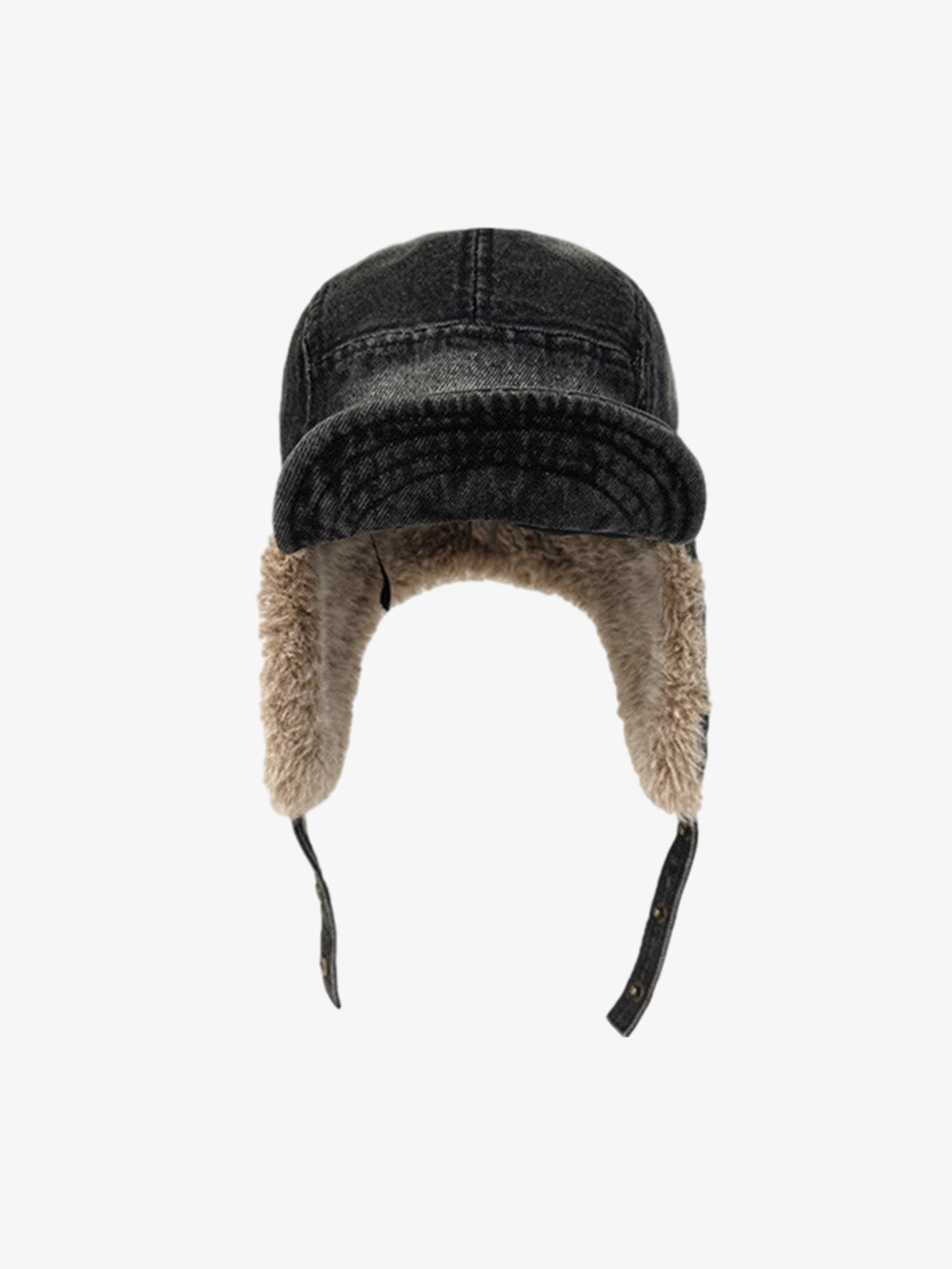 Street-style Retro Distressed Cowboy Aviator Cap