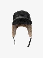 Street-style Retro Distressed Cowboy Aviator Cap