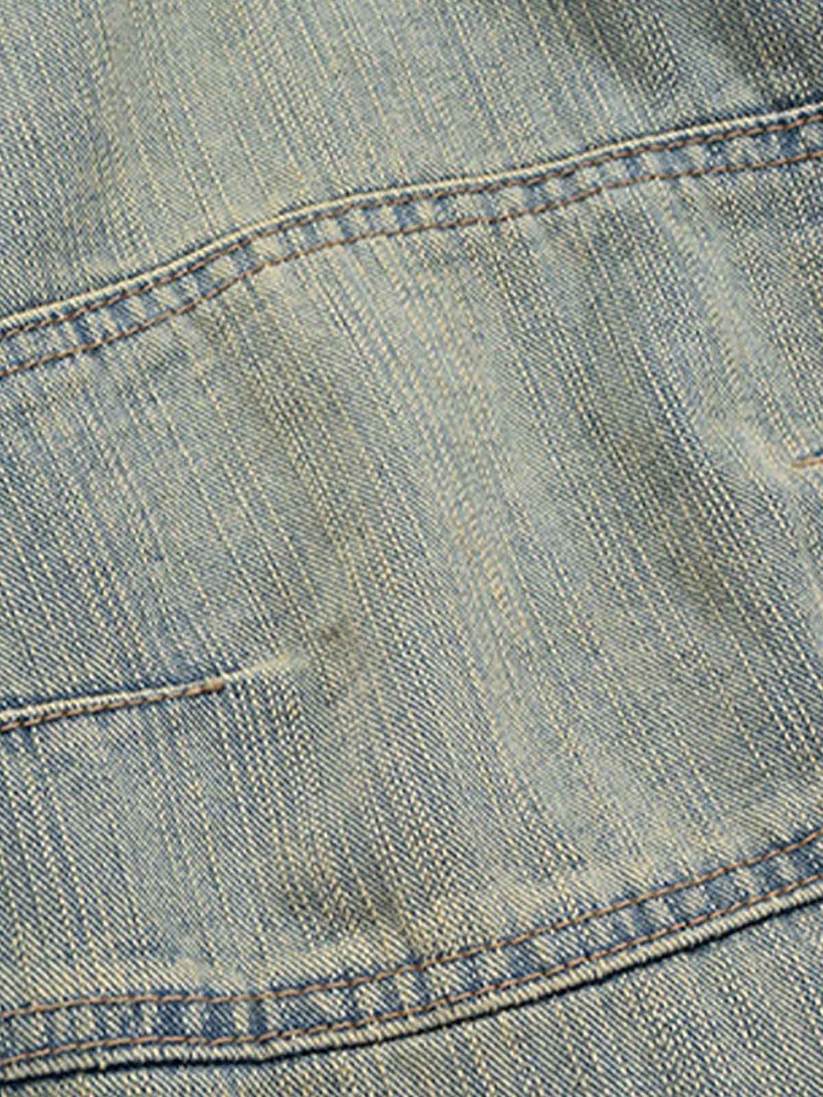 Wide-Leg Denim Trousers with Unique Tie Detail for Fashionable Comfort 