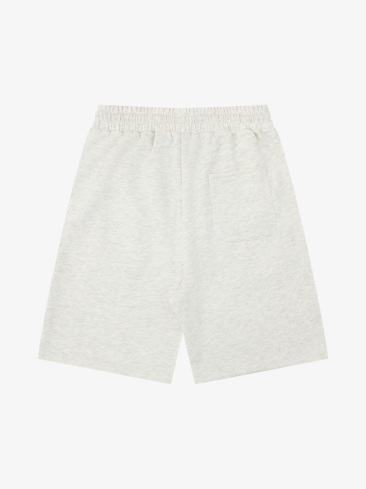 Stamp Print Patch Pocket Knit Shorts 
