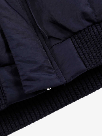 Street High-Neck Asymmetrical Placket Cotton Vest 