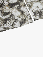 Leopard Multi-Pocket Cargo Jeans