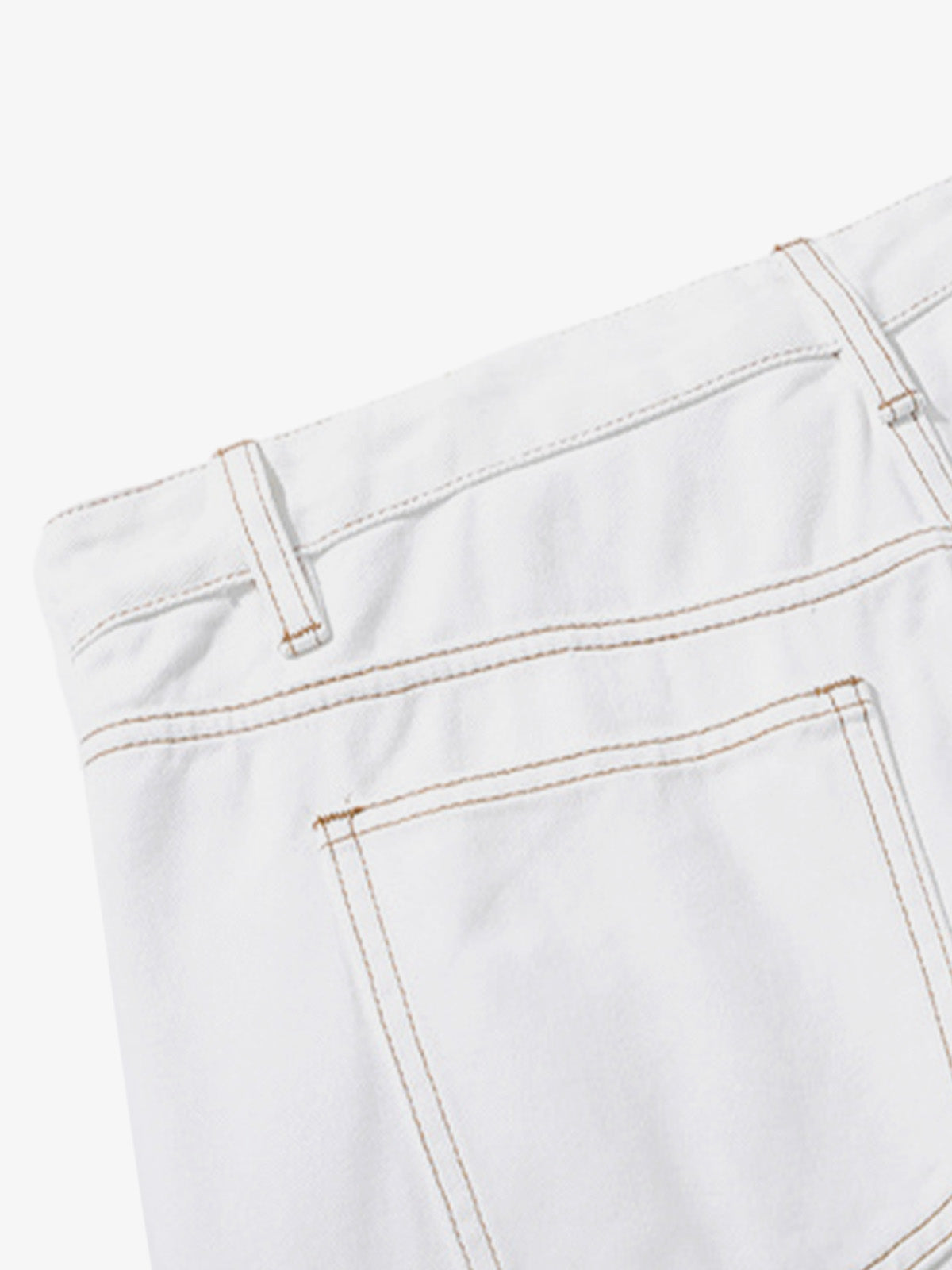 Reverse-Stitched Multi-Button Jeans 