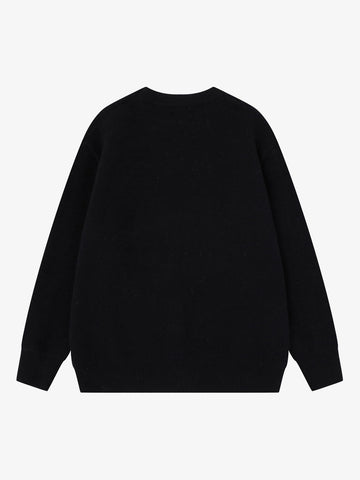 Dark Skull Jacquard Knit Sweater
