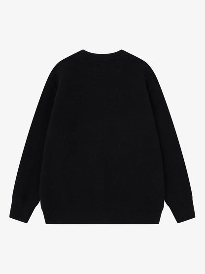 Dark Skull Jacquard Knit Sweater