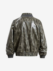 Structured Biker Leather Jacket