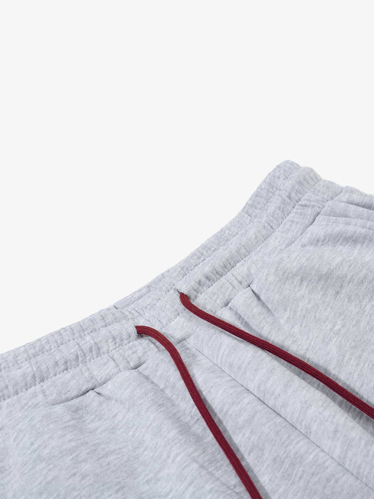 Retro Star Print Drawstring Wide-Leg Barrel Sweatpants 