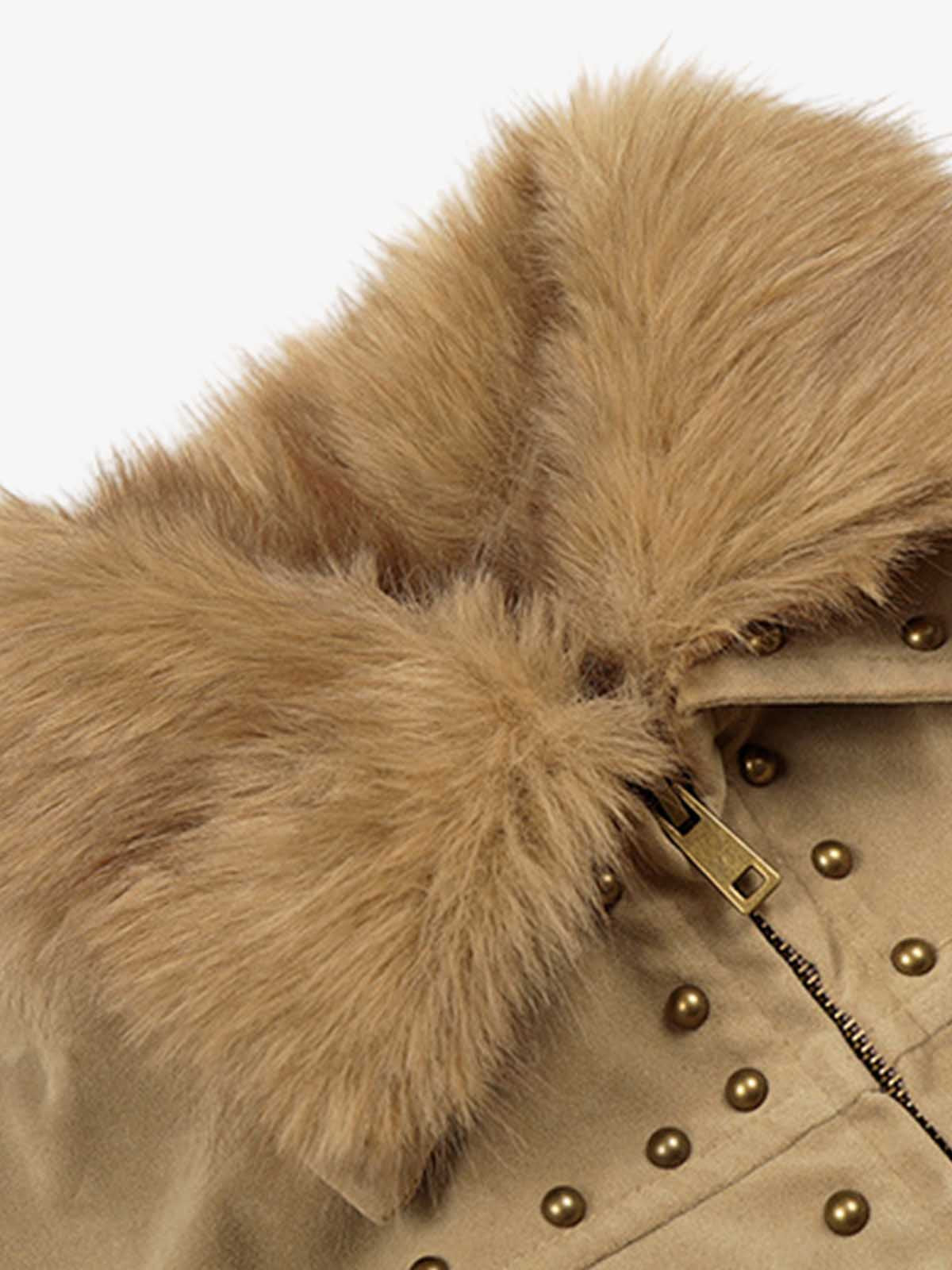 Stylish Faux Fur Collar Jacket for Men and Women - Trendy Design with High-Quality Details 