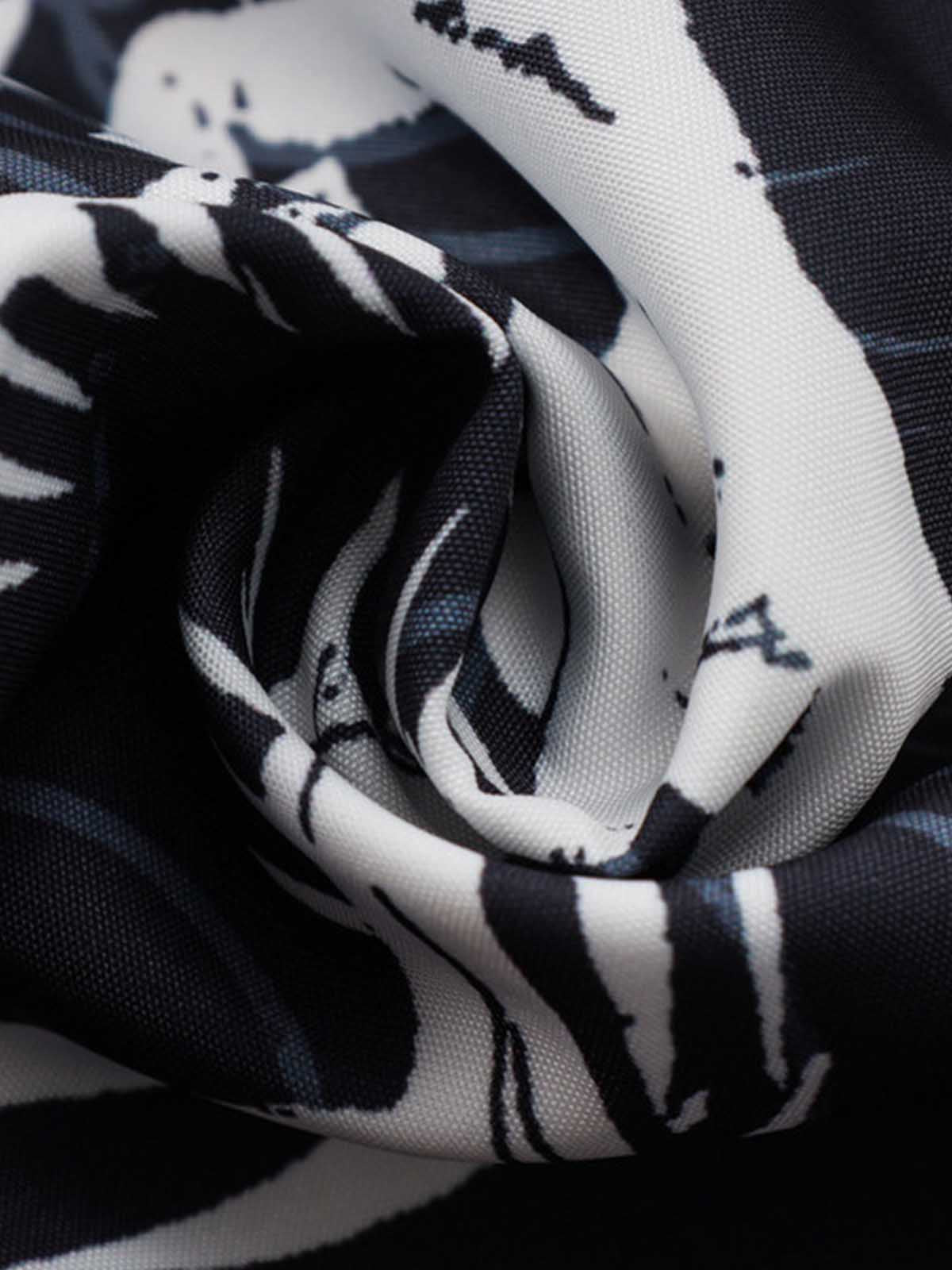Japanese Wave Dragon Skeleton Camp Collar Boxy Shirt 