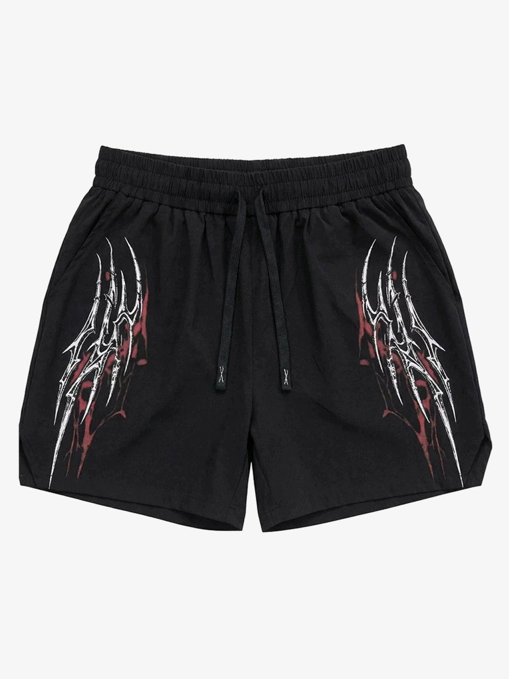 Y2K Thorn Graphic Drawstring Shorts 