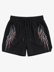 Y2K Thorn Graphic Drawstring Shorts 