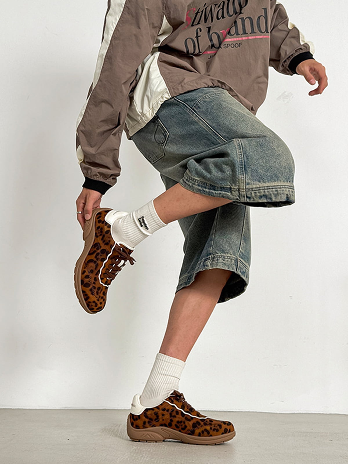 Leopard Print Sneakers for Women - Trendy and Comfortable Athletic Shoes 
