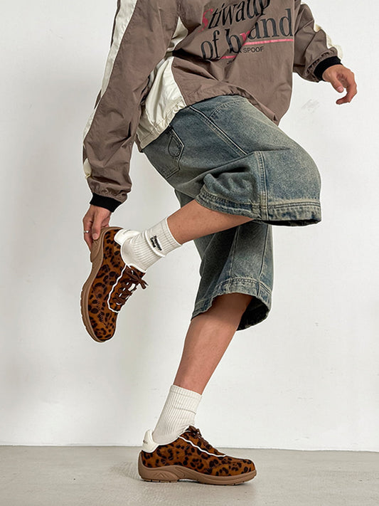 Leopard Print Sneakers for Women - Trendy and Comfortable Athletic Shoes 