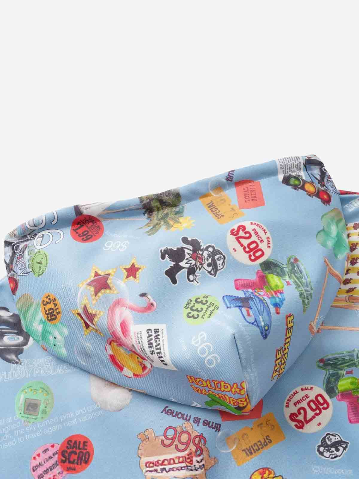 Retro Toy Collage Graphic Oversized Zip Hoodie