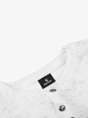Letter Graphic Henley Long Sleeve Tee