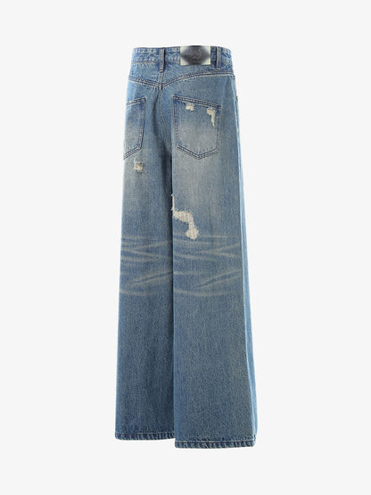 High-Waisted Wide-Leg Cargo Pants with Unique Pocket Design 