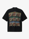Cotton Oversized T-Shirt with Artistic Face Print and Bold Graphic Design 