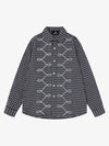 Street Retro Print Long-Sleeve Shirt
