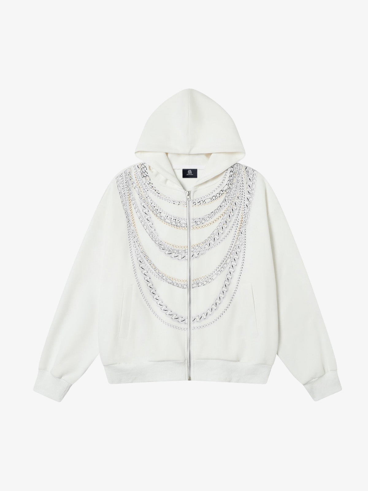 Stylish Chain-Embellished Hoodie for Modern Streetwear Enthusiasts 