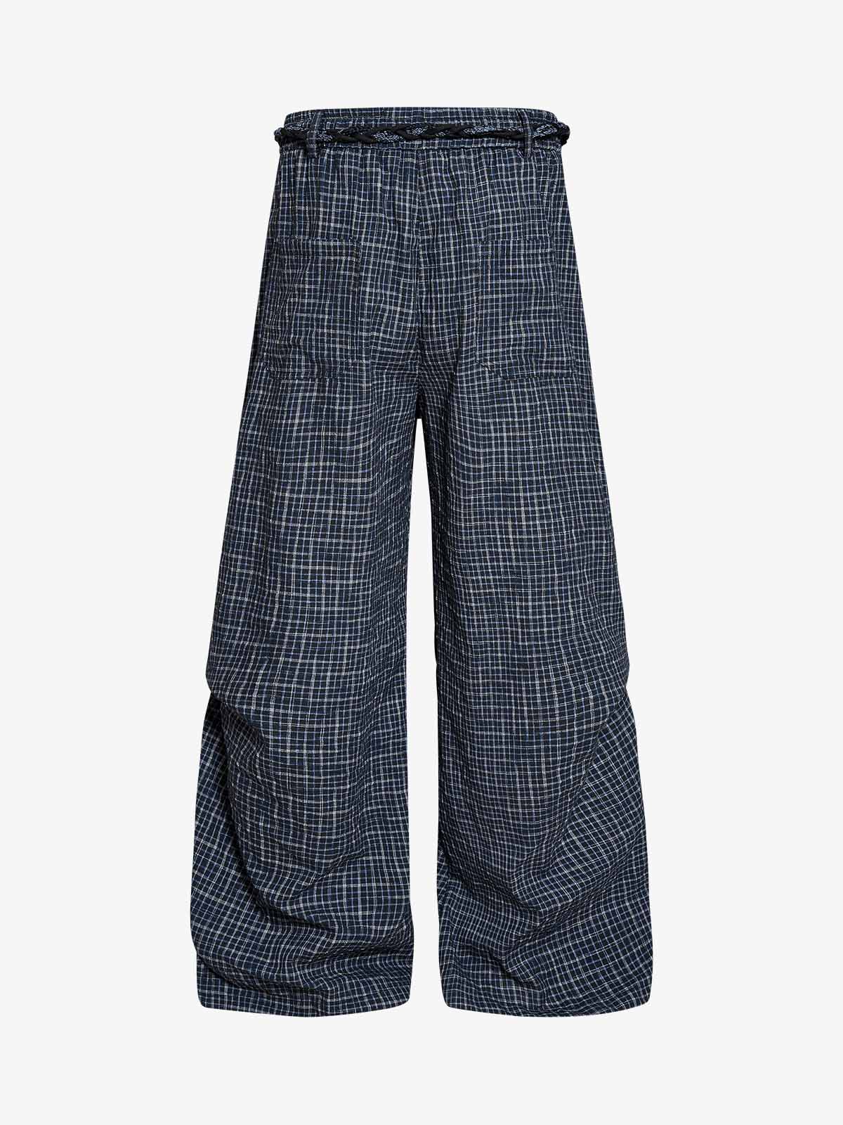 Pleated Drawstring Pants