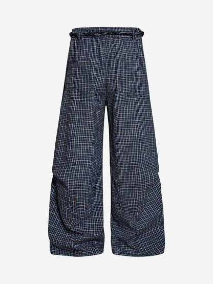 Pleated Drawstring Pants