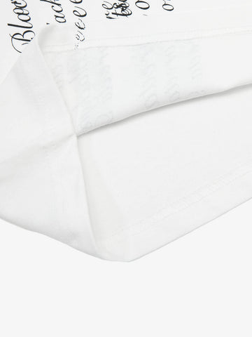 Cross Script Typography T-Shirt