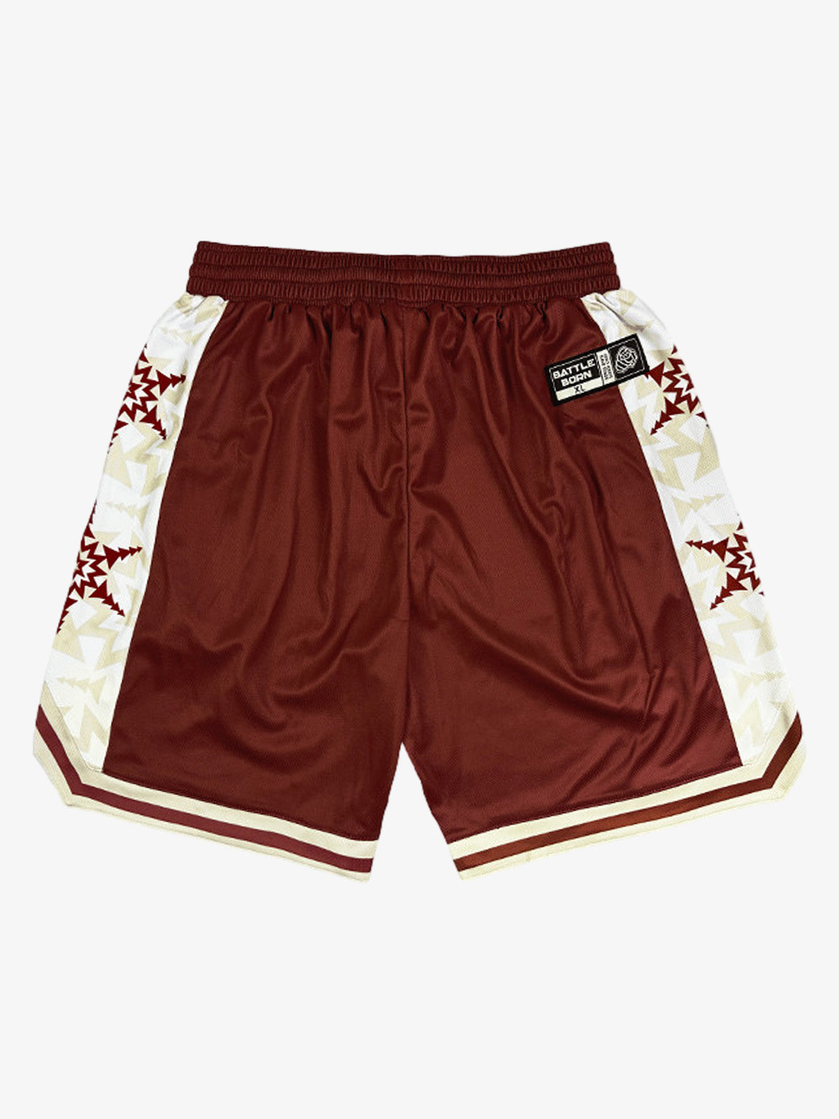 Geometric Star Panel Athletic Shorts 