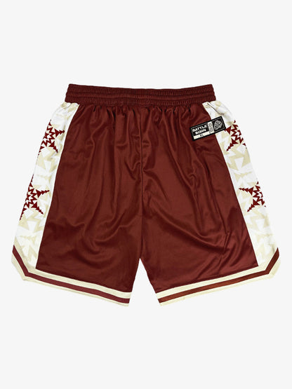 Geometric Star Panel Athletic Shorts 