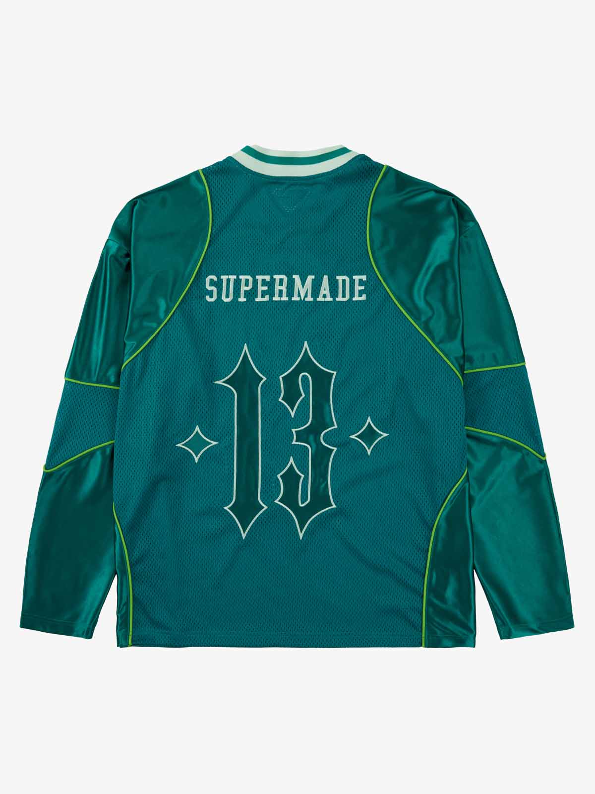 Supermade American Gothic Font Satin Mesh Jersey 