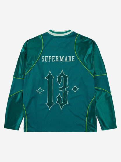 Supermade American Gothic Font Satin Mesh Jersey 