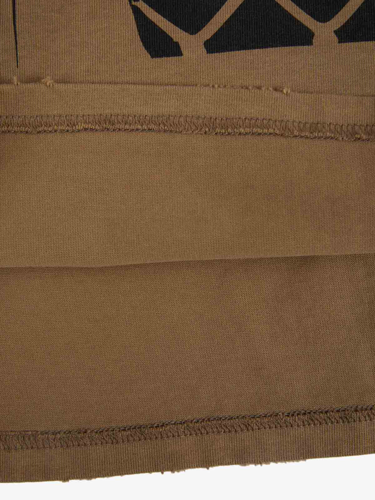 Supermade Distressed Cage Striped Long-Sleeve T-Shirt 