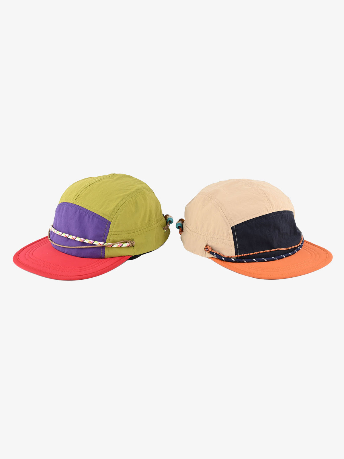 Beaded Color Block Cap