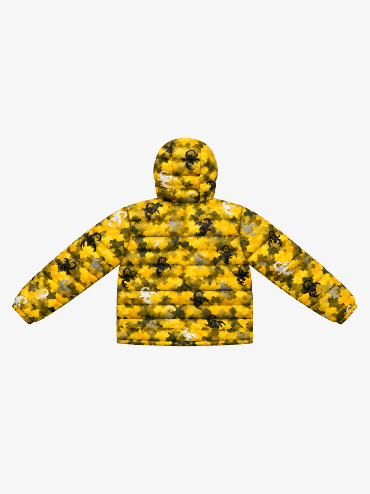 Scorpion Camouflage Hooded Cotton-padded Coat