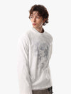 Vintage Portrait Graphic Long Sleeve T-Shirt