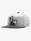 Cappellino da baseball con grafica ricamata e blocchi di colore