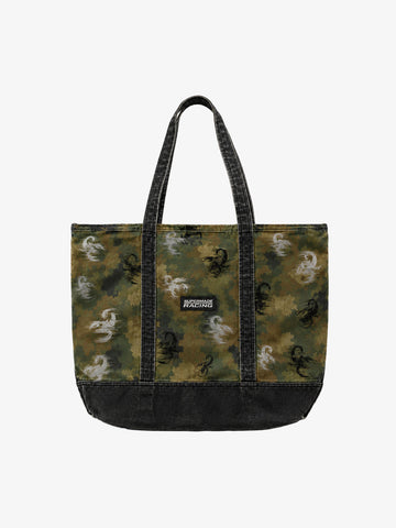 Scorpion Camo Graphic Washed Twill Tote Bag