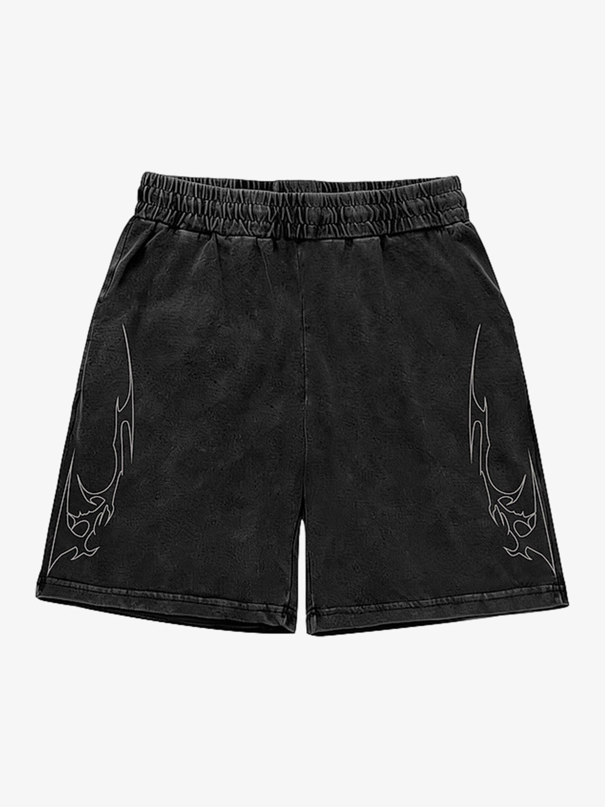 Pantalones cortos con estampado gótico oscuro