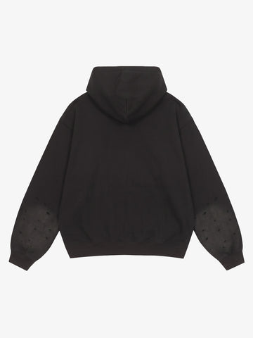 Streetwear Distressed Chain Graphic Hoodie