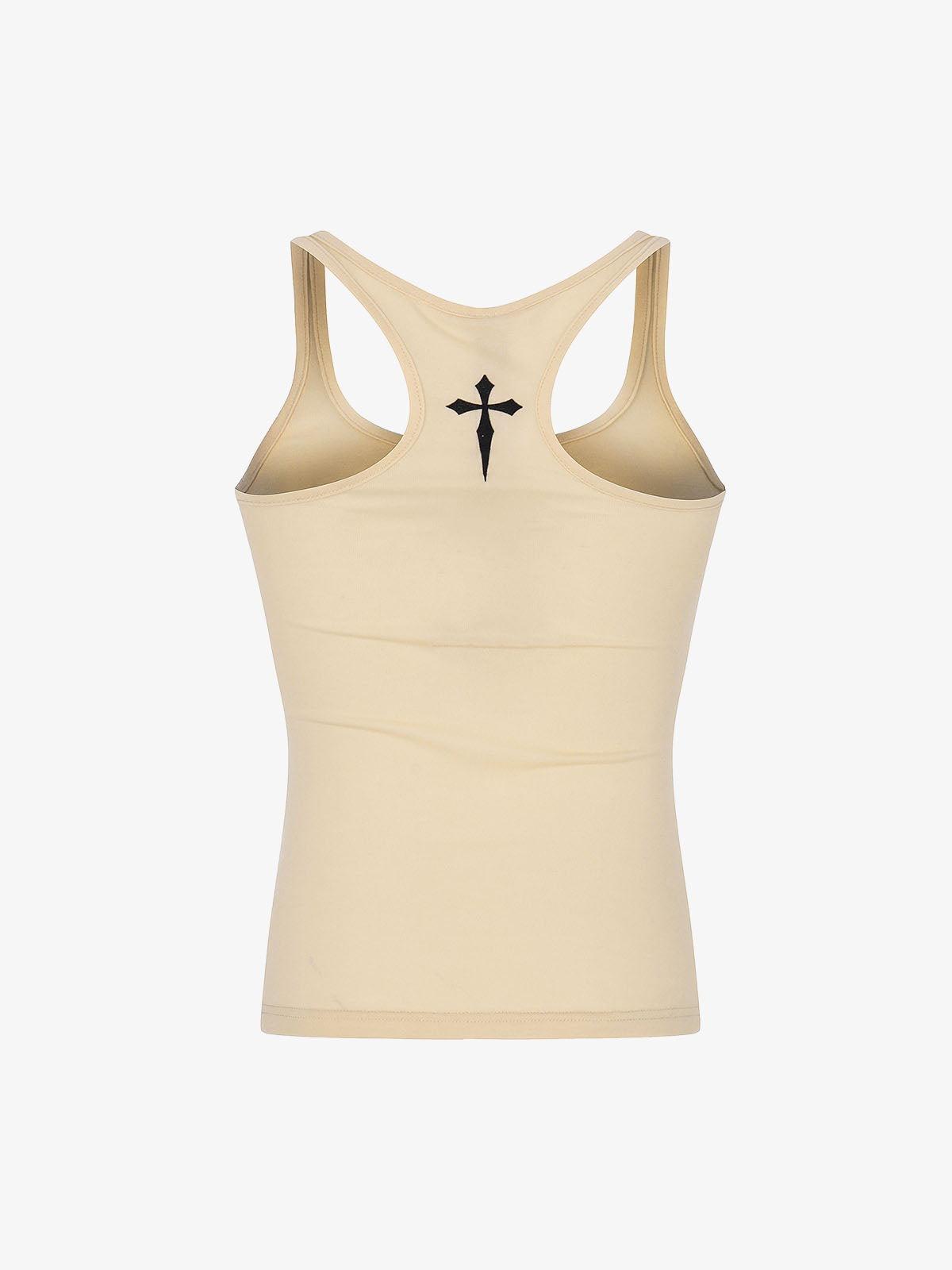 Graphic Text Racerback Slim Fit Tank Top 