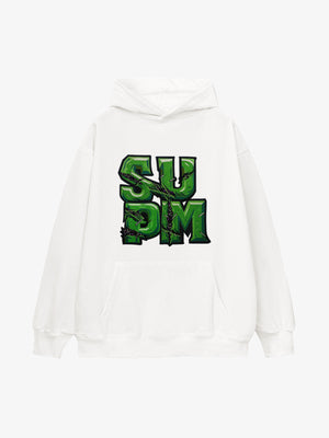Supermade Green Thorn Font Hooded Sweatshirt 
