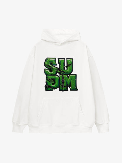 Supermade Green Thorn Font Hooded Sweatshirt 