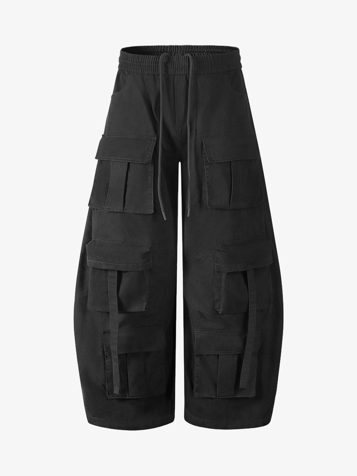 Functional Style Multi-pocket Cargo Barrel Pants 