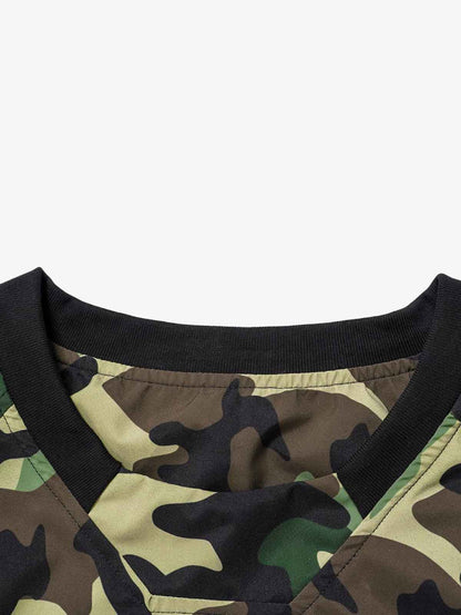 Camouflage Hoodie with Unique Pink and Black Pattern for Casual Wear 