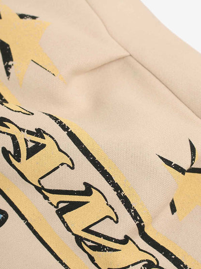 Stylish Wide-Leg Pants with Patriotic Print for Casual Wear 