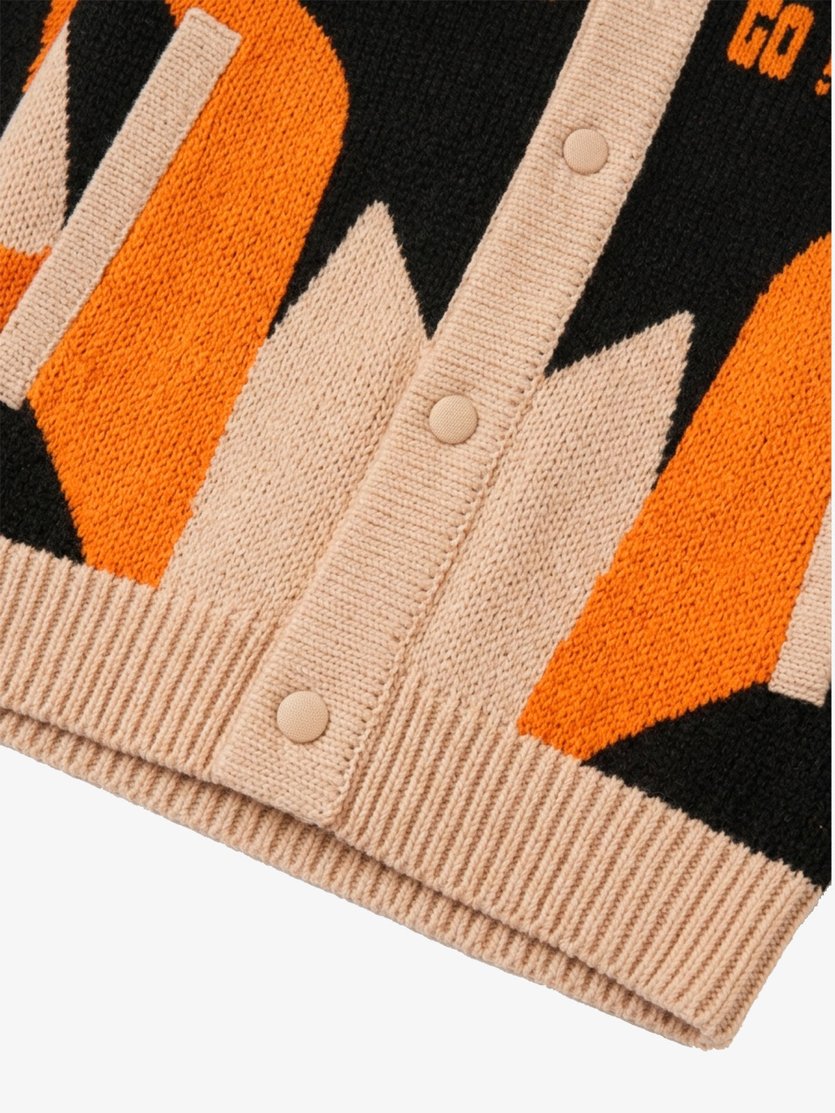 Vintage Racing Graphic Jacquard Knit Polo Sweater
