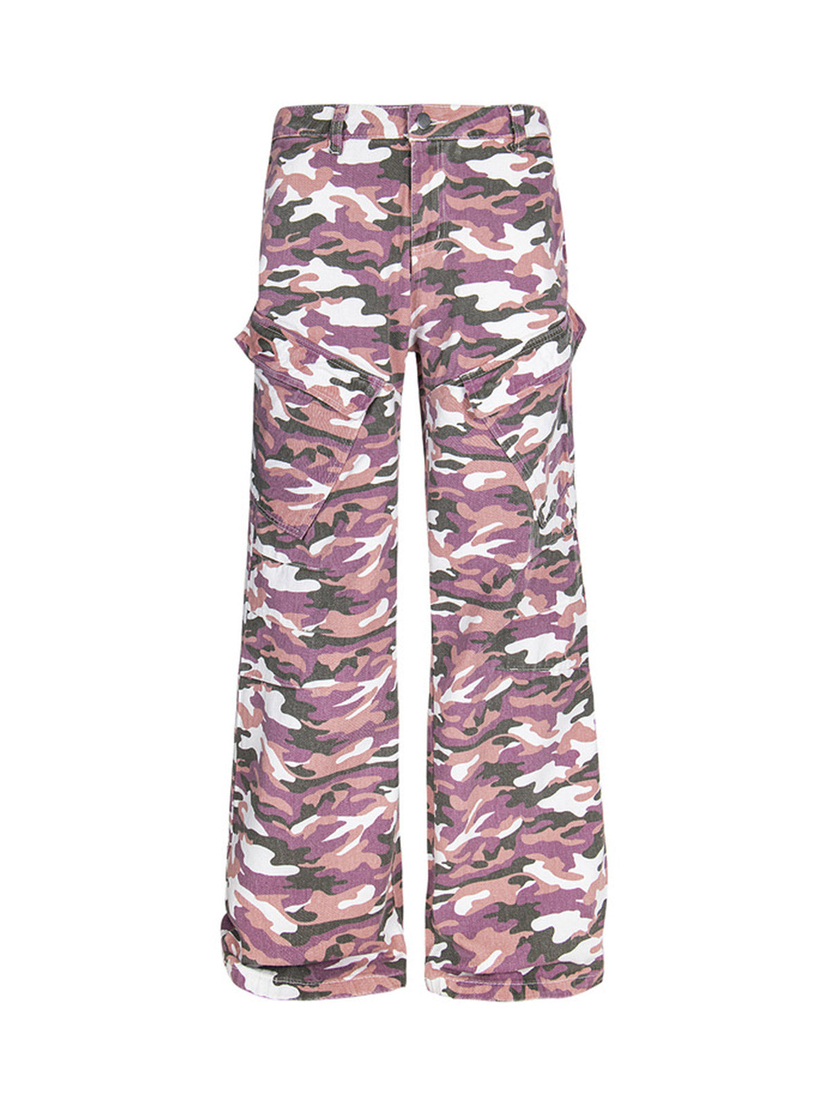Cleanfit Pink Camouflage Multi Pocket Cargo Pants