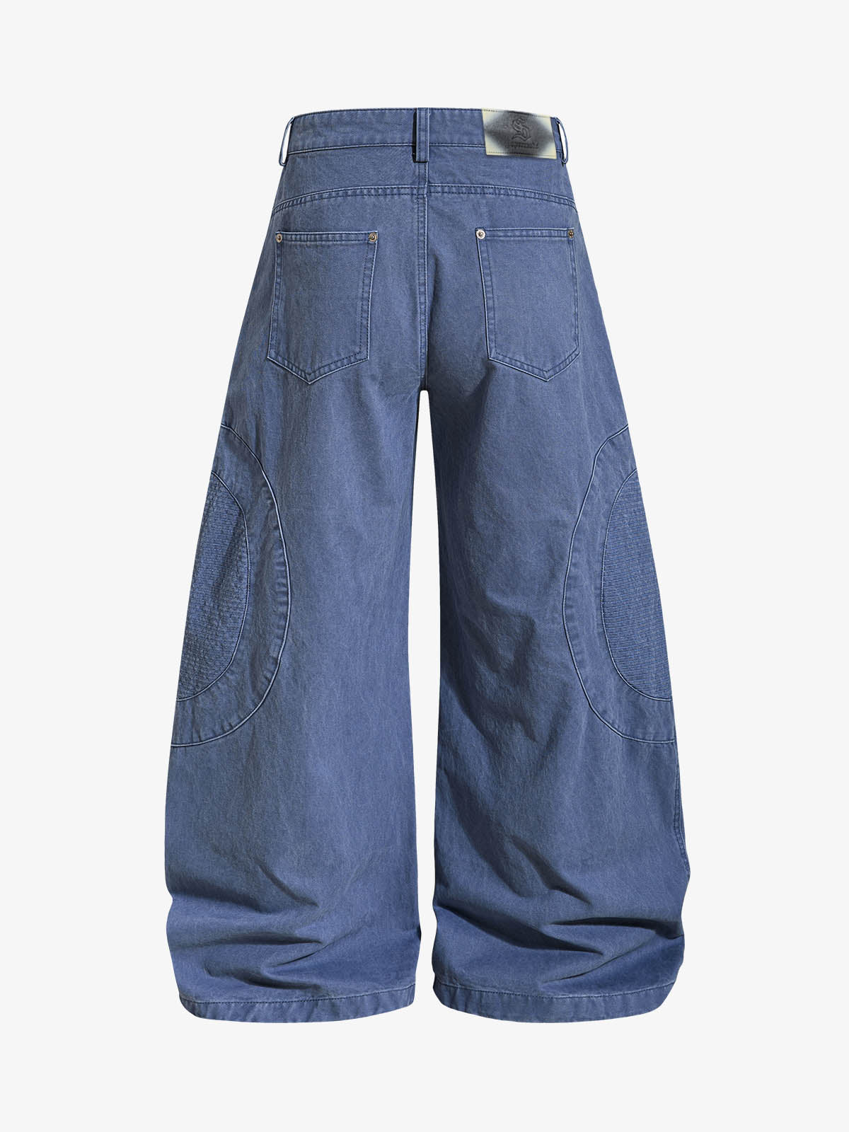 Embroidered Star Curved Seam Pants 